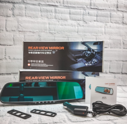 Видеорегистратор зеркало 3.2" Rear-View Mirror Vehicle traveling data recorder HD DVR